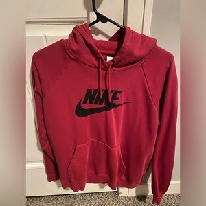 Burgundy Nike Girls (Junior)Hoodie- Size M